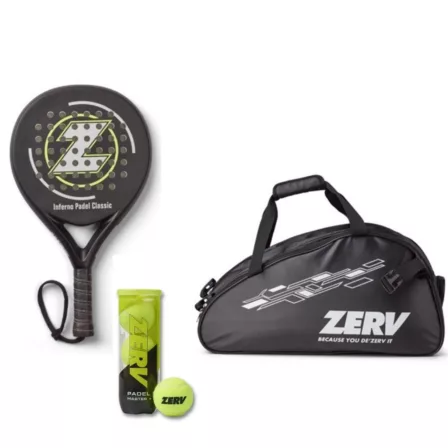 ZERV Padel Pakketilbud (Inferno Padel Classic + Superb Bag + ZERV Padel Master+)