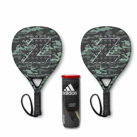 ZERV Padel Pakketilbud (ZERV Dominate Padel Master Green Camo LTD + Adidas Speed RX)