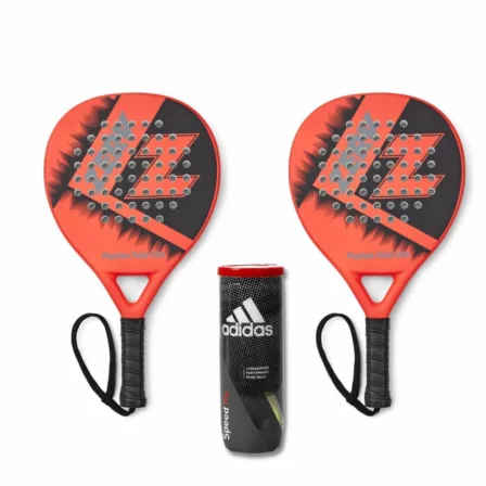 ZERV Padel Pakketilbud (ZERV Phantom Padel Elite Black/Orange + Adidas Speed RX)